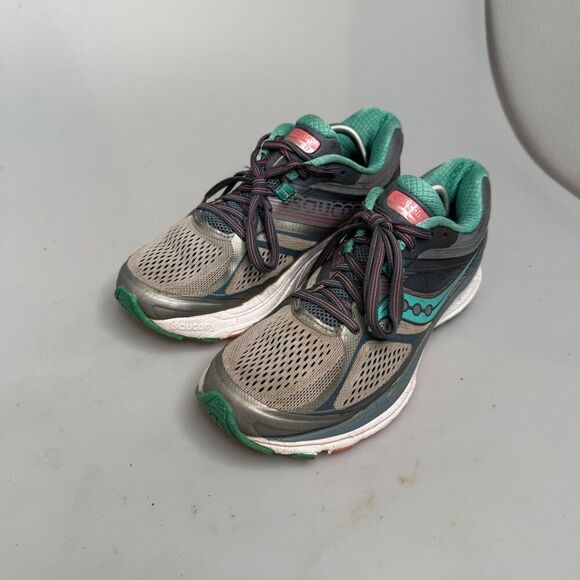 Saucony Guide 10 Everun Women’s Size US 8 UK 6, EU 39 Teal & Gray Running Shoes - Picture 3 of 16